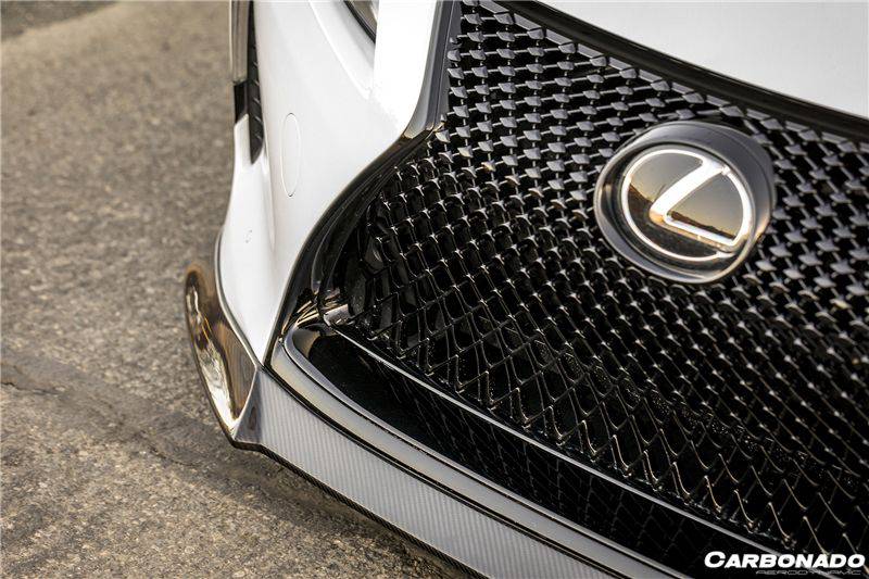 2017-2021 Lexus LC500 LC500H V-LC VRS Style Carbon Fiber Front Lip - Carbonado Aero