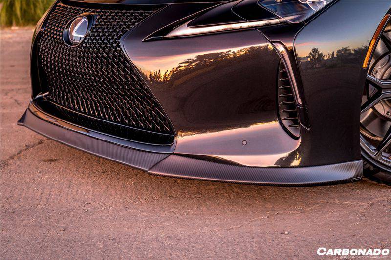 2017-2021 Lexus LC500 LC500H V-LC VRS Style Carbon Fiber Front Lip - Carbonado Aero