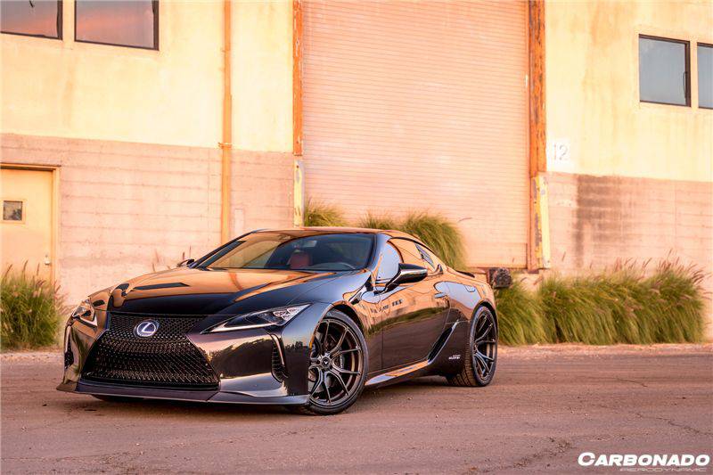 2017-2021 Lexus LC500 LC500H V-LC VRS Style Carbon Fiber Front Lip - Carbonado Aero