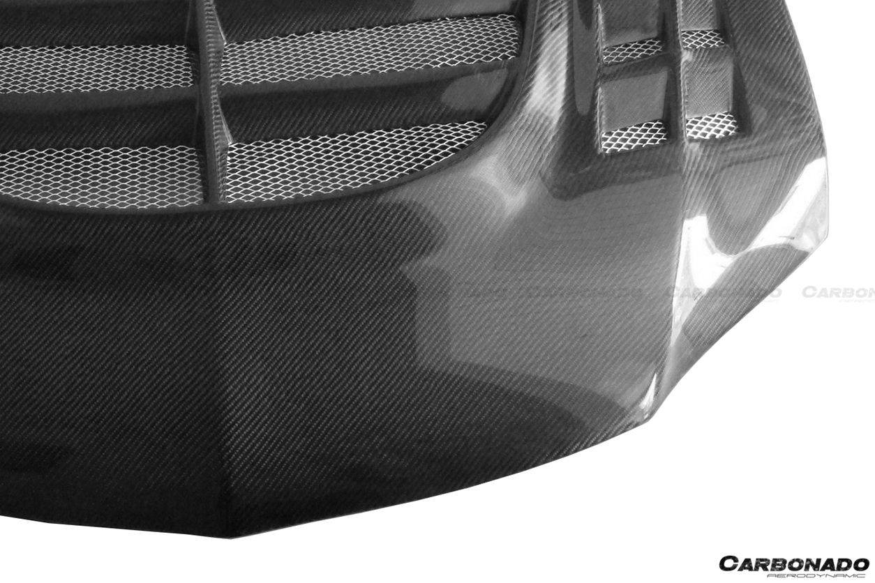 2003-2006 Mitsubishi Evo 7/8/9 VTX Style Carbon Fiber Hood - Carbonado Aero