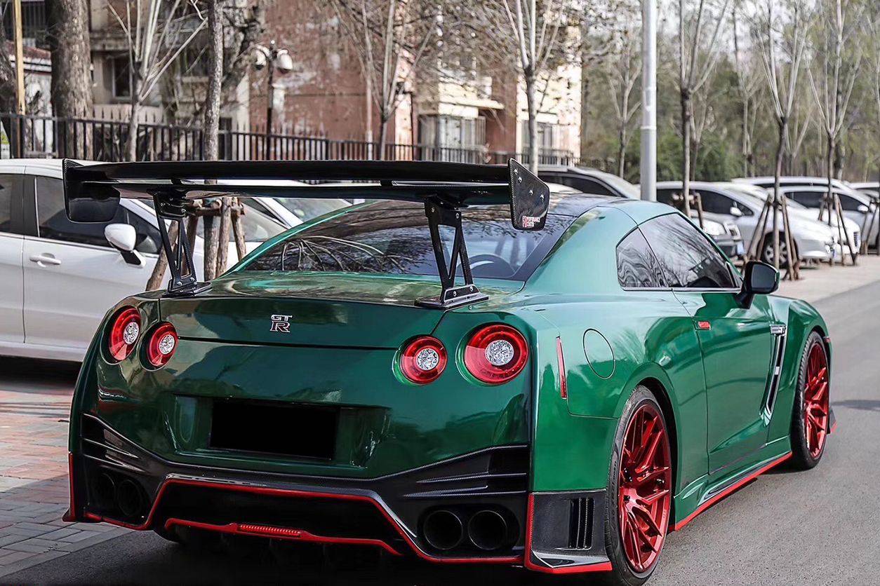 2008-2024 Nissan GTR R35 CBA/DBA/EBA VTX Style Trunk Spoiler - Carbonado