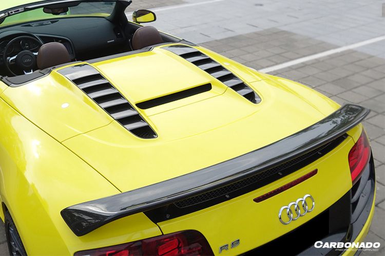 2010-2015 Audi R8 Spyder GT Carbon Fiber Trunk Spoiler - Carbonado