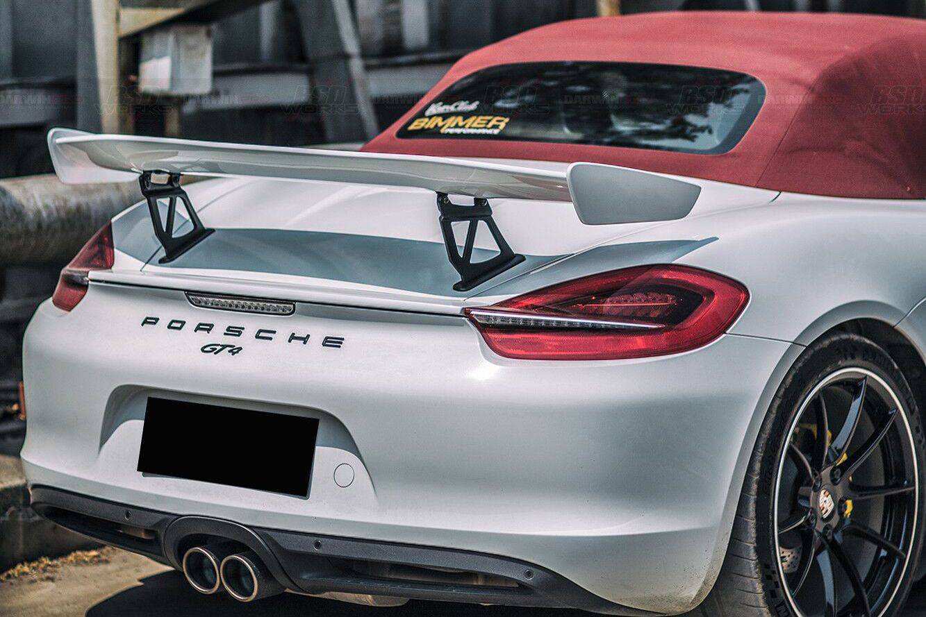 2012-2016 Porsche 981 Boxster/Cayman GT4 Style Trunk Spoiler - Carbonado