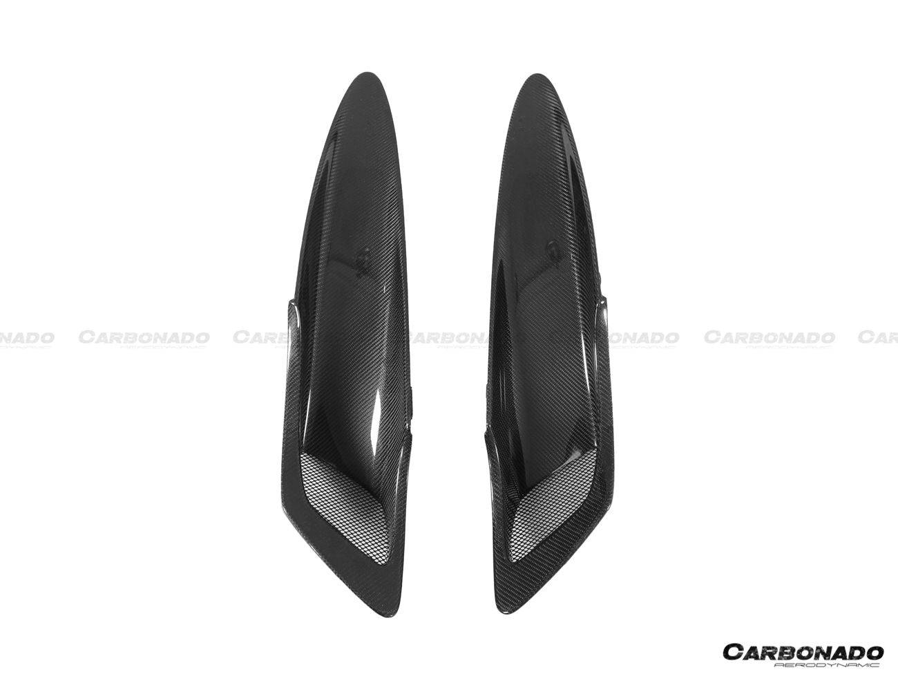 2017-2022 McLaren 720s OEM Style Carbon Fiber Rear Trunk Air Intake Vents Replacement - Carbonado Aero