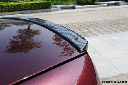 2008-2014 Mercedes Benz W204 C Class/ C63 AMG Sedan OE Style Carbon Fiber Trunk Spoiler - Carbonado Aero