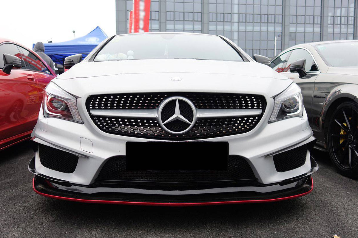 2014-2016 Mercedes Benz W117 CLA Sport / CLA45 AMG RS Style Front Lip - Carbonado