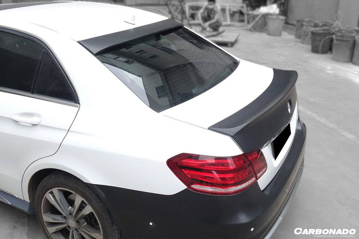 2010-2016 Mercedes Benz E Class W212 WD Style Carbon Fiber Trunk Spoiler - Carbonado Aero