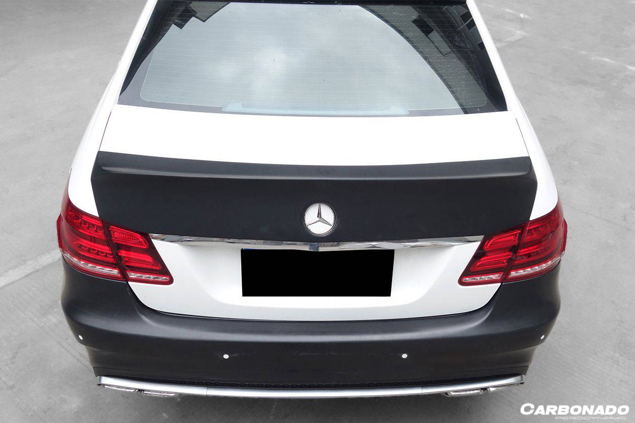 2010-2016 Mercedes Benz E Class W212 WD Style Carbon Fiber Trunk Spoiler - Carbonado Aero