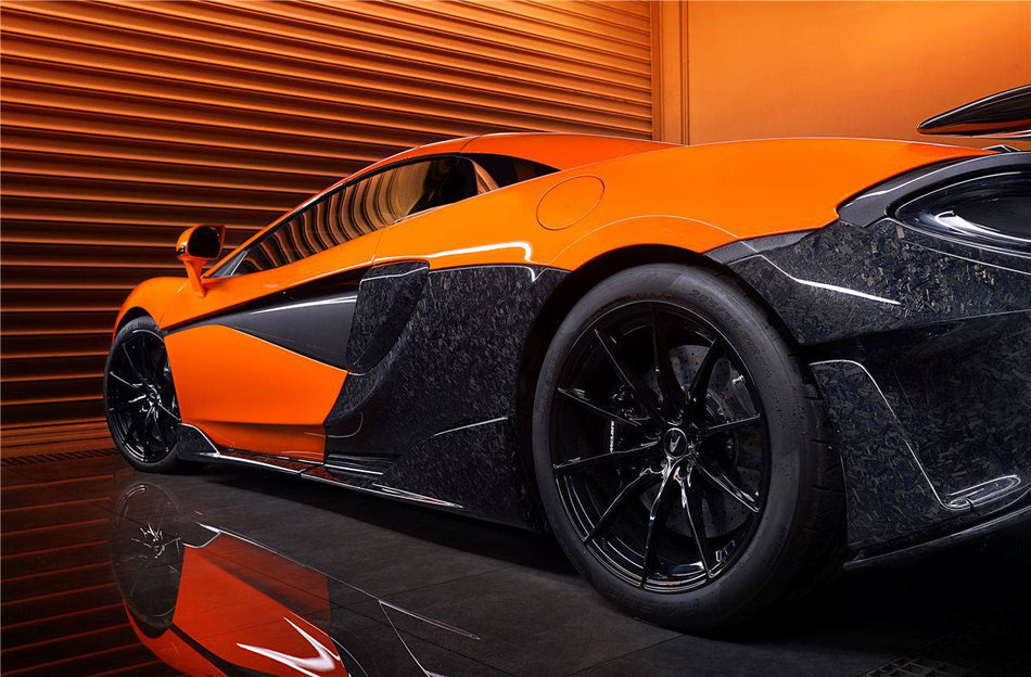 2018-2021 McLaren 570S/600LT OEM Style Carbon Fiber Side Skirts Under Board - Carbonado