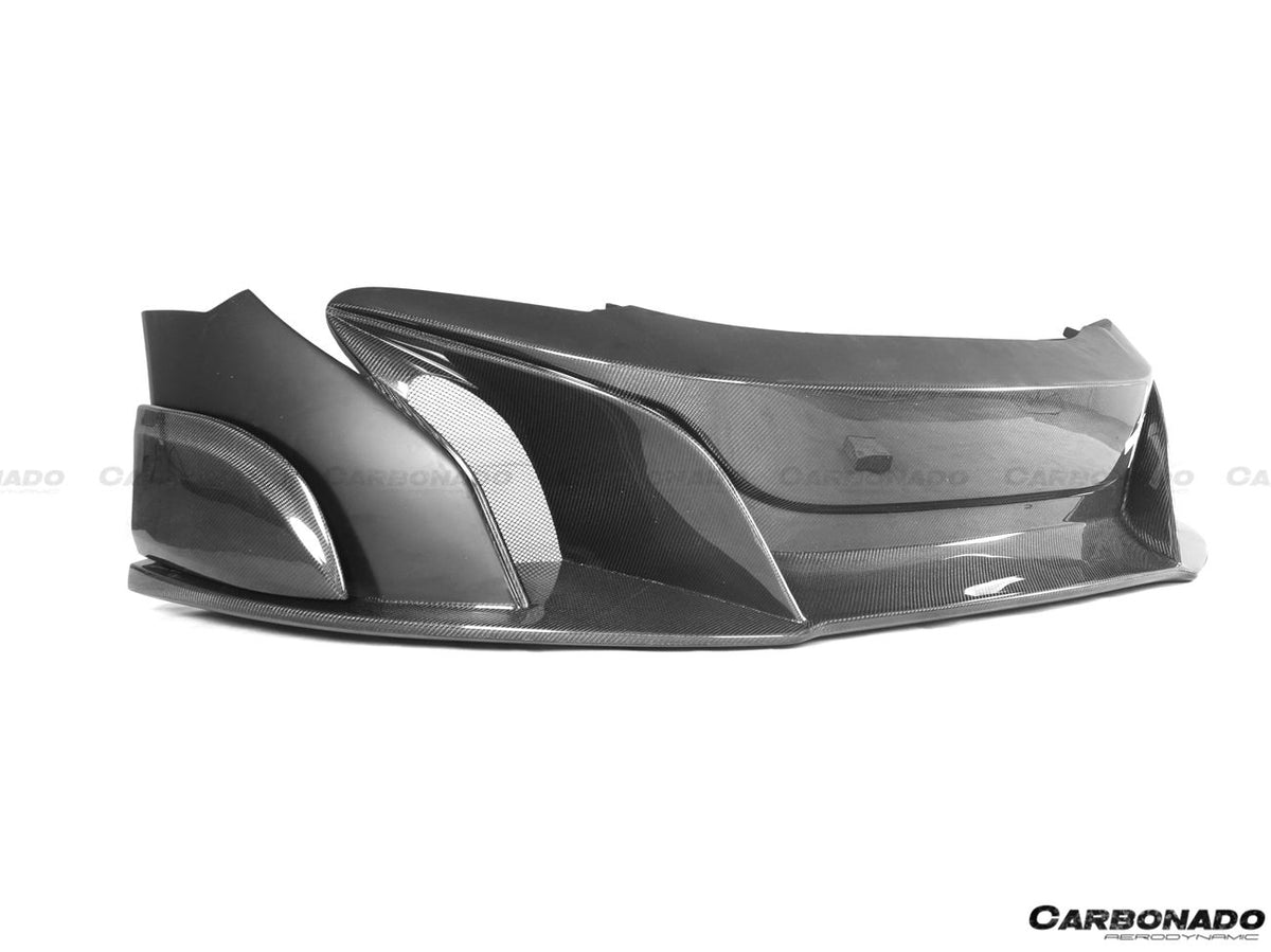 2011-2014 McLaren MP4 12C 675LT Style Part Carbon Fiber Front Bumper And Fender - Carbonado Aero