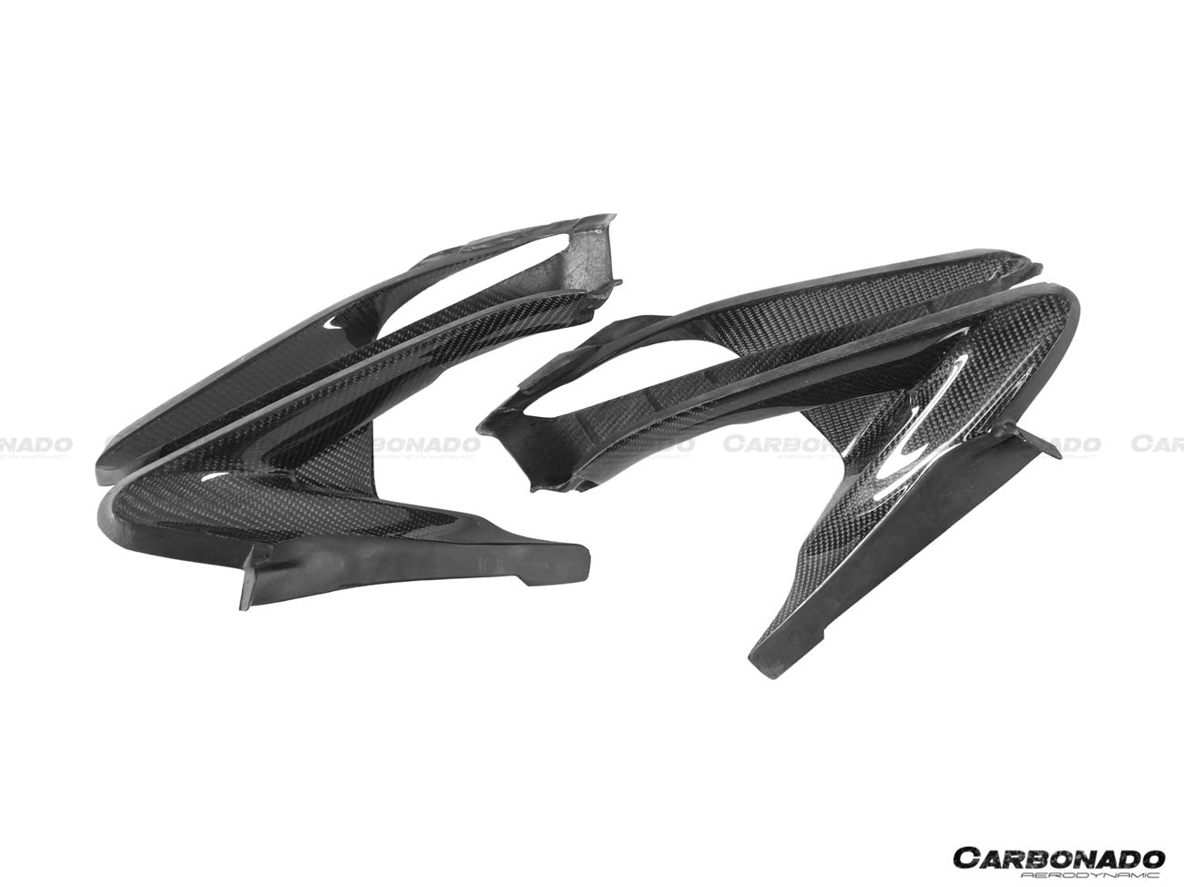 2017-2022 McLaren 720s OEM Style Dry Carbon Fiber Headlight Inserts Tim Replacement - Carbonado Aero