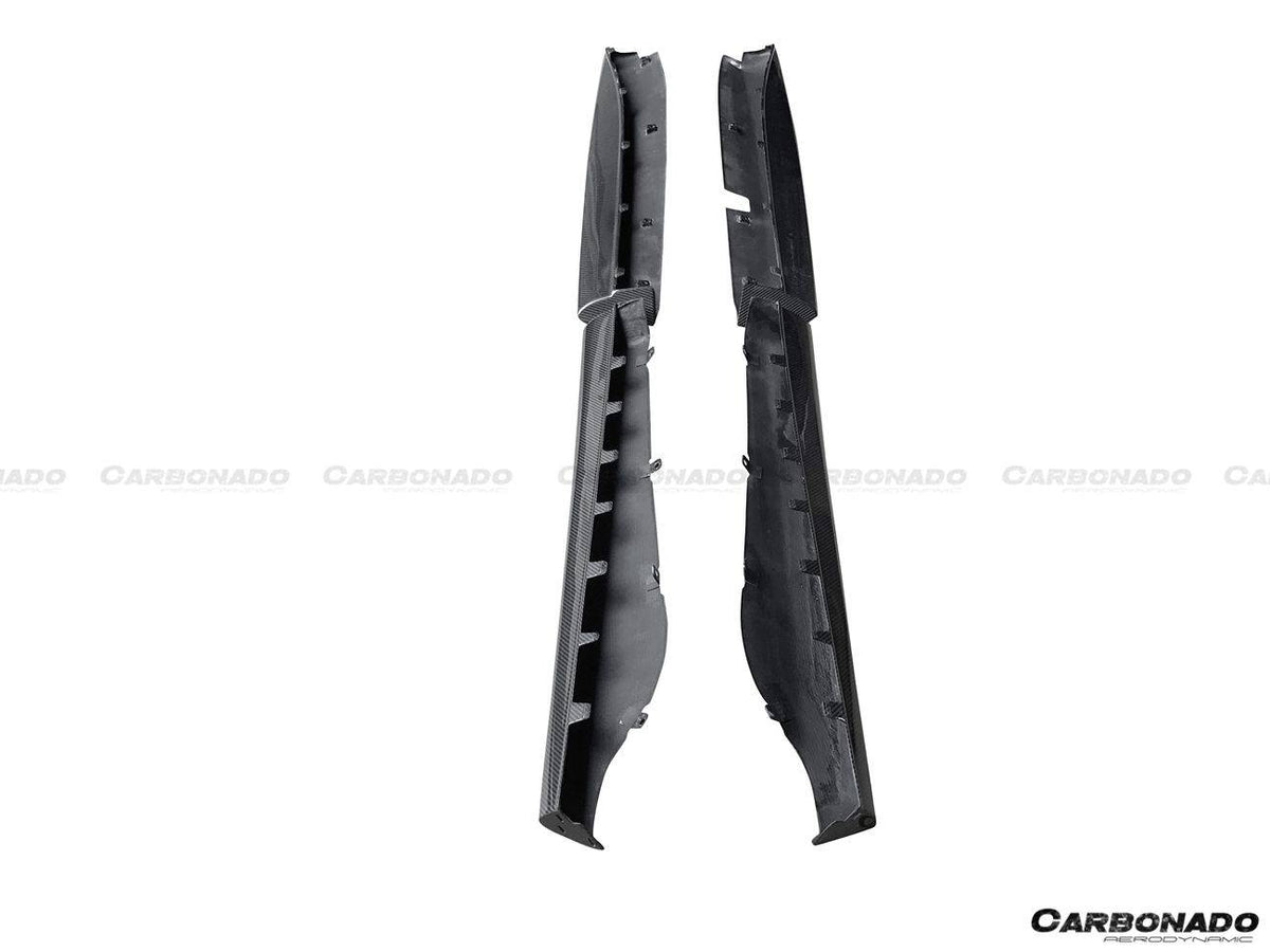 2015-2020 McLaren 540c/570s/570gt OEM Style Carbon Fiber Side Skirts - Carbonado Aero