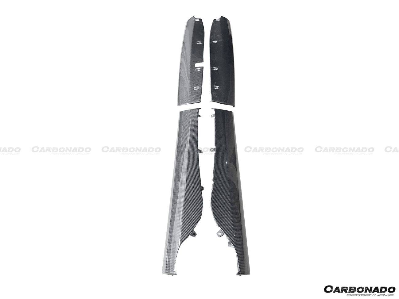 2015-2020 McLaren 540c/570s/570gt OEM Style Carbon Fiber Side Skirts - Carbonado Aero