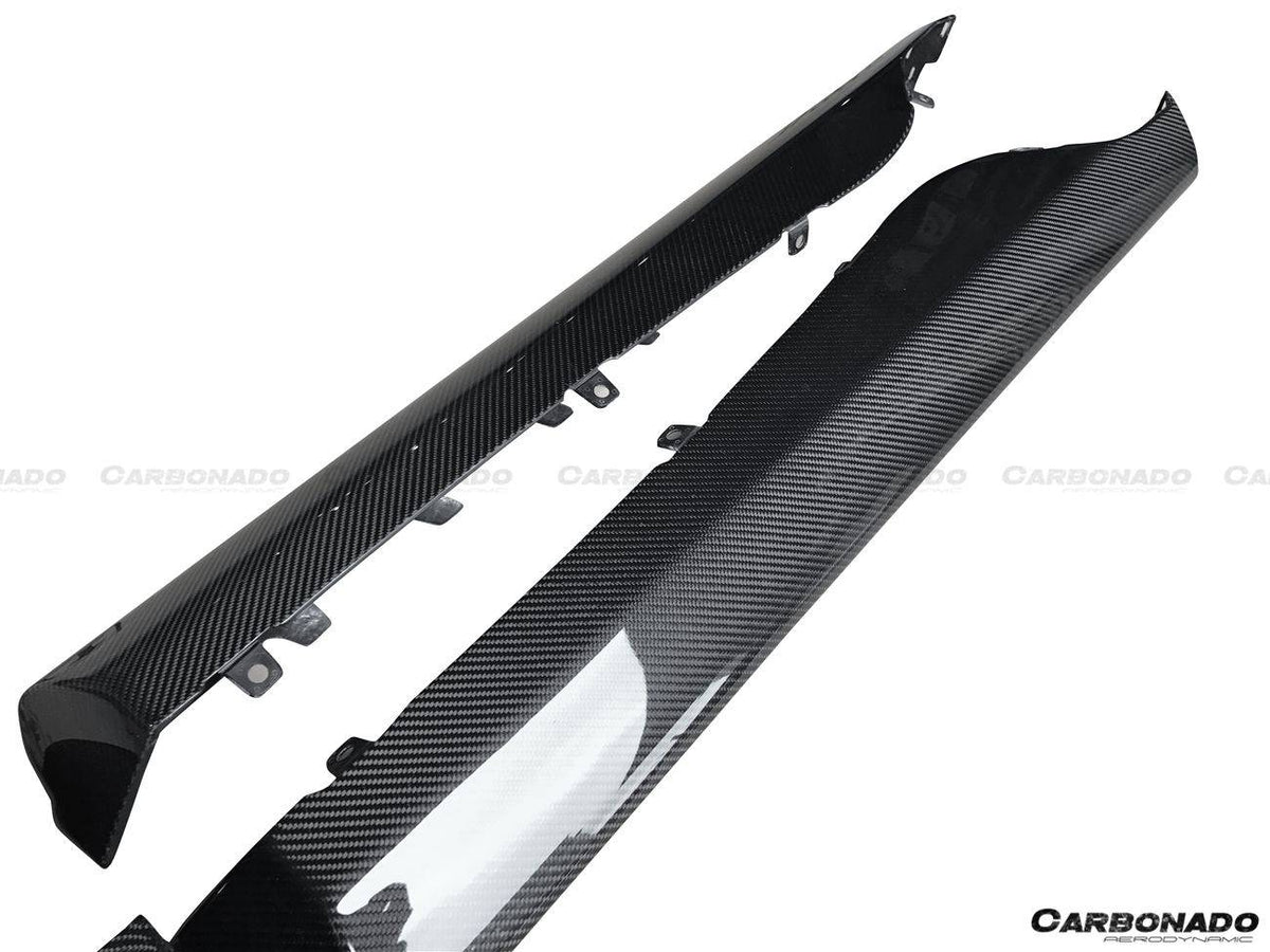 2015-2020 McLaren 540c/570s/570gt OEM Style Carbon Fiber Side Skirts - Carbonado Aero