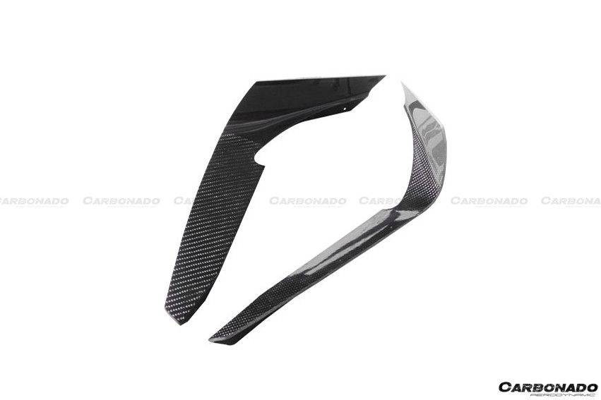 2012-2016 Subaru BRZ CB Style Carbon Fiber Front Bumper Canard / Foglight Cover - Carbonado Aero