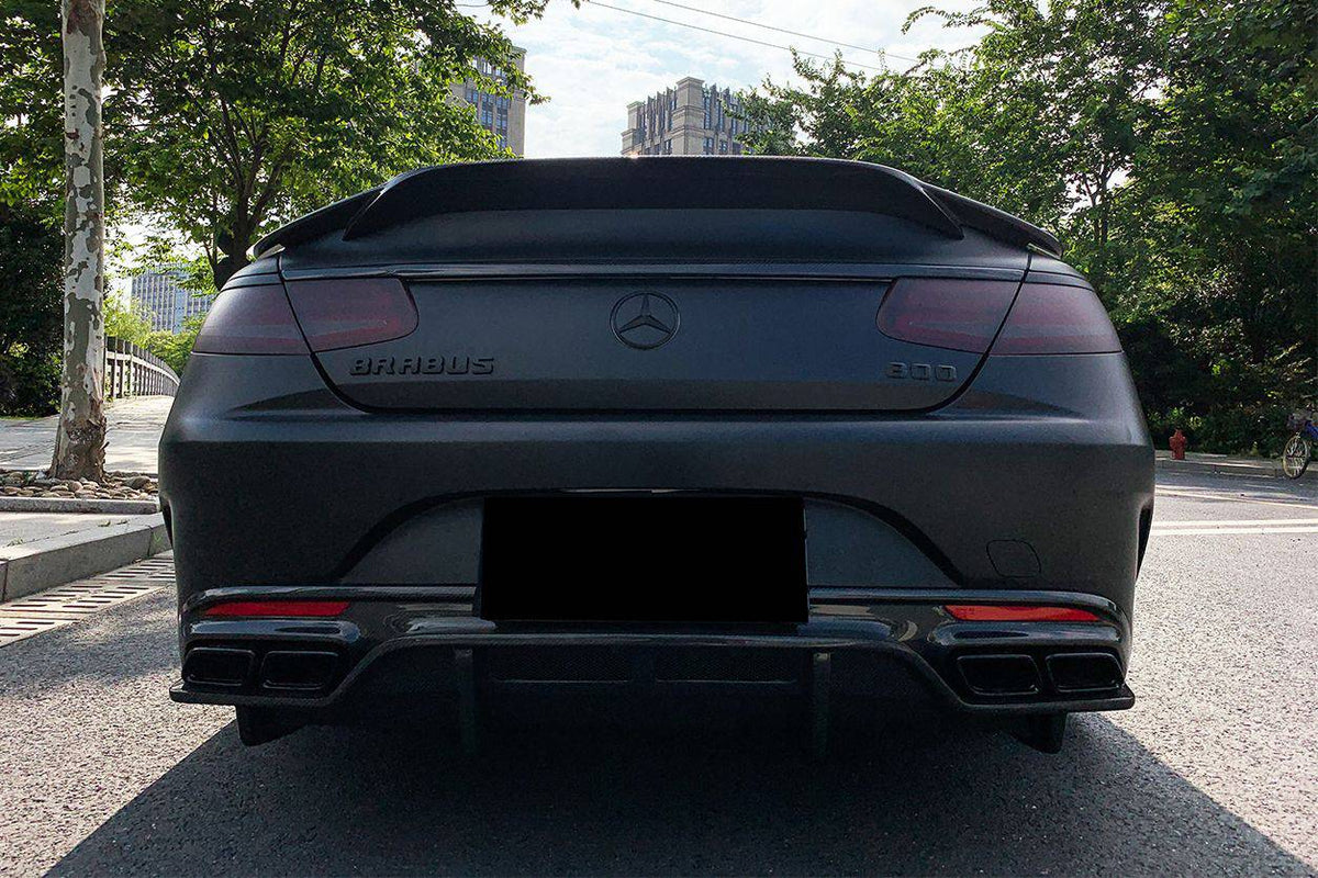 2014-2021 Mercedes Benz C217 S class S63/S65 AMG Coupe OE Style Carbon Fiber Rrar Lip - Carbonado